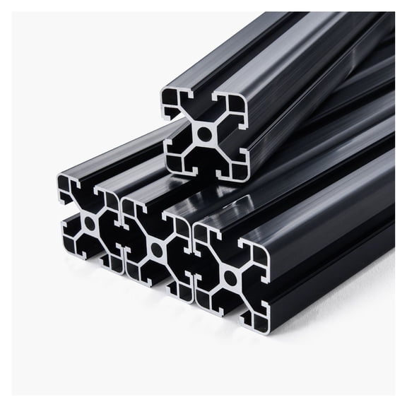 4040 Aluminum Extrusion Profile - 39.4in (1000mm) - T Slot Rail for 3D Printer, CNC, DIY Projects - Black Anodized 4PCS