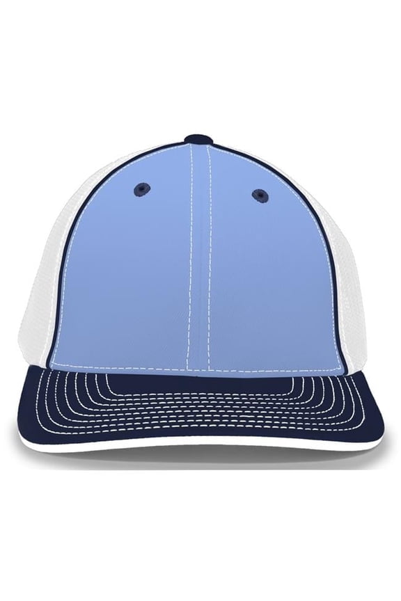 404M.533.L-XL Trucker Flexfit Cap - Columbia Blue, White & Navy - Large & Extra Large