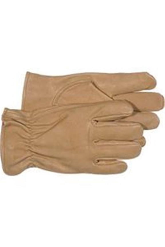 4052J Driver Gloves, Jumbo, Grain Pigskin Leather, Tan, Unlined Lining