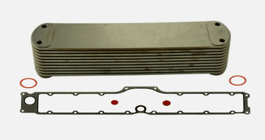 4059460 l Cummins ISX Oil Cooler Core 63mm With Oil Cooler Installation ...