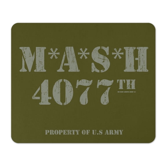 4077th MASH Distressed Logo 1/8" Thick Mousepad
