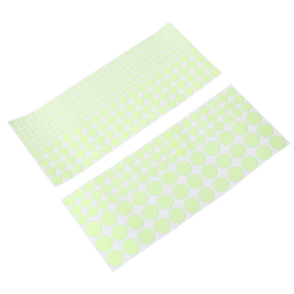 MERRYHAPY 407Pcs Glow Dark Wall Stickers PVC Light Green Stickers Living Room Bedroom