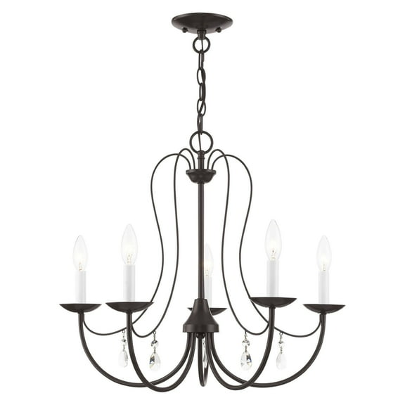 Livex Lighting - Mirabella - 5 Light Chandelier in Farmhouse Style - 24 Inches