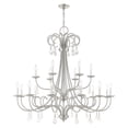 thumbnail image 1 of Livex Lighting Daphne 18 Light Foyer Chandelier in Brushed Nickel, 1 of 9