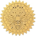 thumbnail image 1 of 408Pcs Bee Gold Certificate Embossed Stickers 2" Vintage Foil Seals Self Adhesive Sticker Decor Labels for Achievement Awards Wedding Invitation Graduation Envelopes Diplomas, 1 of 9