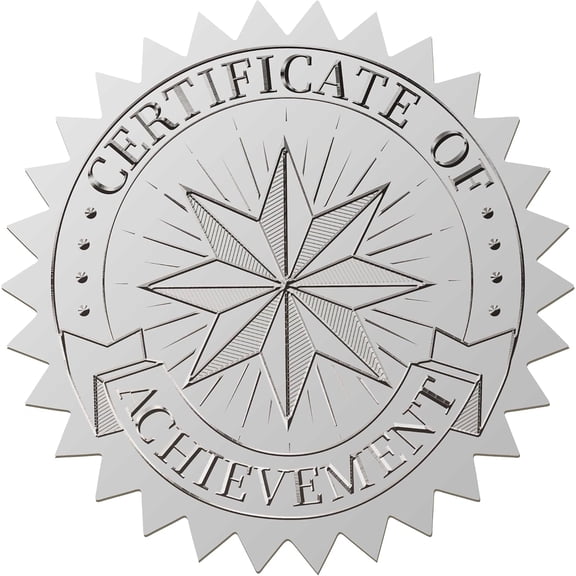 408pcs 2 Inch Star of David Silver Foil Stickers Gold Embossed Envelope Seals Stickers Words Round Self Adhesive Stickers Medal Decoration Label for Gift Packaging diy Star