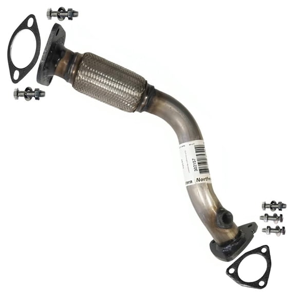 Front Flex Pipe Fits 2008-2010 Chevrolet Malibu 2.4L (4-Speed Transmission Models Only) - Direct Fit | Stainless Steel | Northeastern Exhaust
