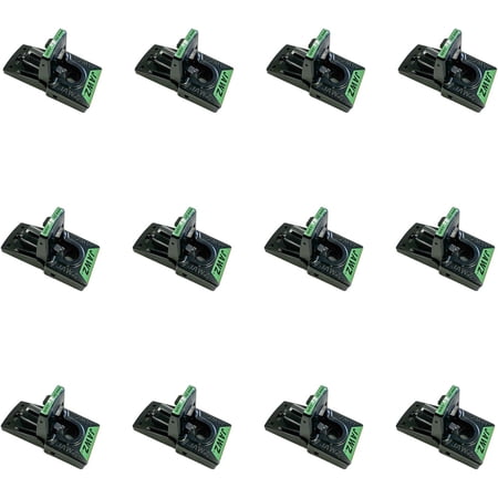 409 Jawz Indoor Plastic Mouse Trap for Solid or Liquid Bait, Instant Kill Mouse Traps, No-Touch Disposal with Trap Set Indicator 12-Pack