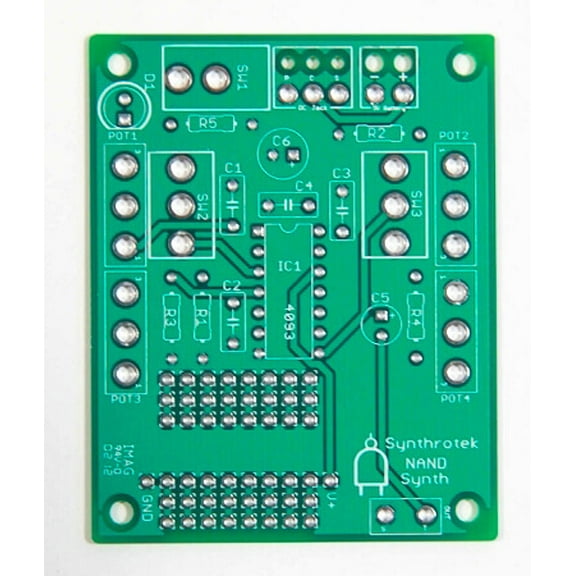 4093 CHAOS NAND Synth PCB