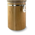 4094, Airtight Bamboo Canister Kitchen Organizer Food Storage Container