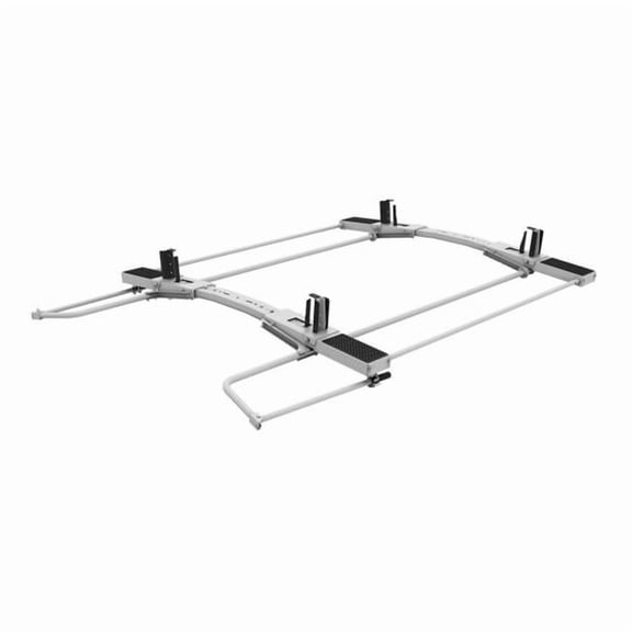 4095L Double Drop Down Ladder Rack - White - Low Roof Transit & NV - Easy Installation
