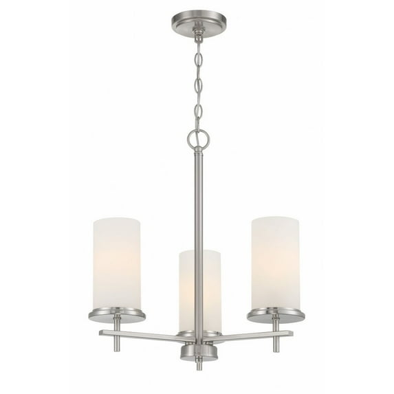 4096-84-Minka Lavery-Haisley - 3 Light Chandelier-Brushed Nickel Finish -Traditional Installation