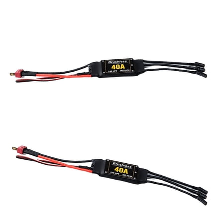 40A Brushless ESC with T Plug & Connectors for RC Accessories 2/3/4pcs 2pcs
