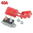 40A Circuit Breaker Protector Cover Dual Battery Fuse Automatic Auto