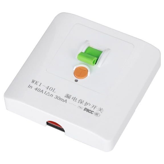 40A Electric Leakage Protector Wall Socket Switch for Air Conditioner and Electric Water Heater, 1 Piece