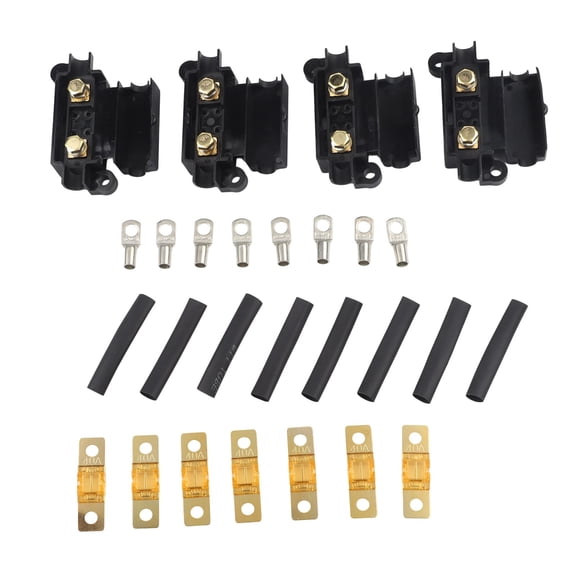 40A MIDI FUSE KIT 4 ANS Holder 7X40 AMP Fuses To Suit FOR Redarc BCDC Dual Battery MIDI FUSE Auto Electronics Replacement