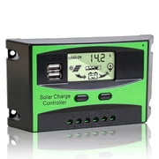 AeternaSol 40A Mppt 12V/24V Auto Detection Solar Charge Controller with Lcd Display & Dual Usb Output for Solar Power Systems