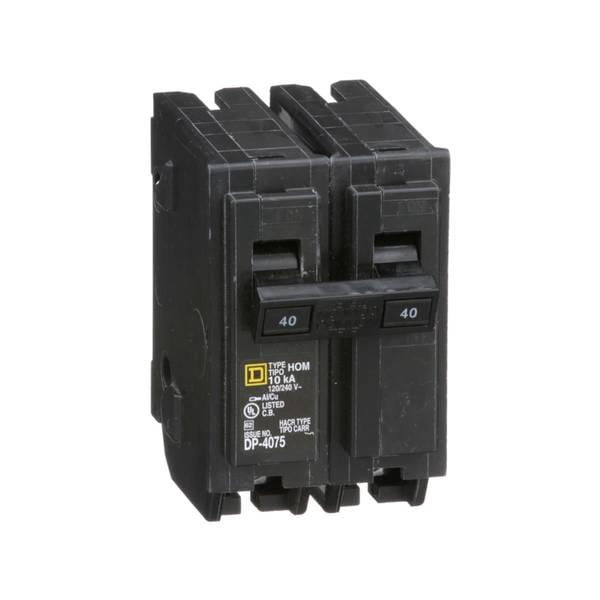 40A Square D Double Pole Homeline Circuit Breaker