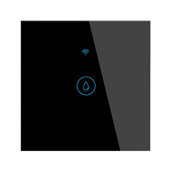 40A Tuya Smart Wifi Water Heater Boiler Touch Switch Air Conditioner Light Timing EU Wall App for Home Black