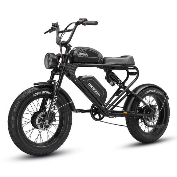 40AH 2400W 48V Electric Bike for Adults Peak Value Dual Removable Battery Ebike, 56KM/H Mountain Snow, Sand, Road Dirt Bike, 20*4 Fat Tire, Range 150-240KM, Multiple Shock Absorber, App Find Bike