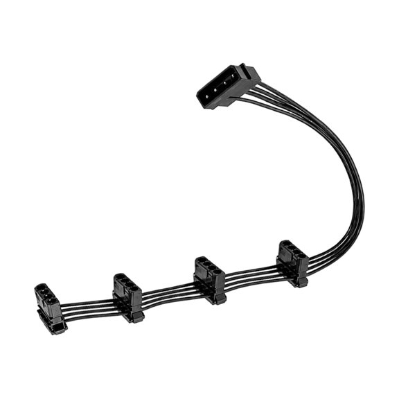 40Cm 4Pin IDEs Power Cable with 1 Input and 4 Output Port for Computer Peripherals Devices
