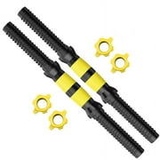40Cm Adjustable Dumbbell Bars, Non- Dumbbell Handles, Threaded Dumbbell Handles with Safety Locks