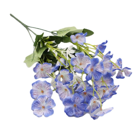 40Cm Artificial Flowers Branch Spring Grass Orchid Outdoor Fake Flowers No Fade Faux Plastic Plants Garden Porch Window Decor