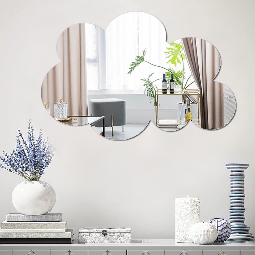 40Cm Large Wall Mirror Acrylic Plexiglass Bathroom Round Circle Mirror