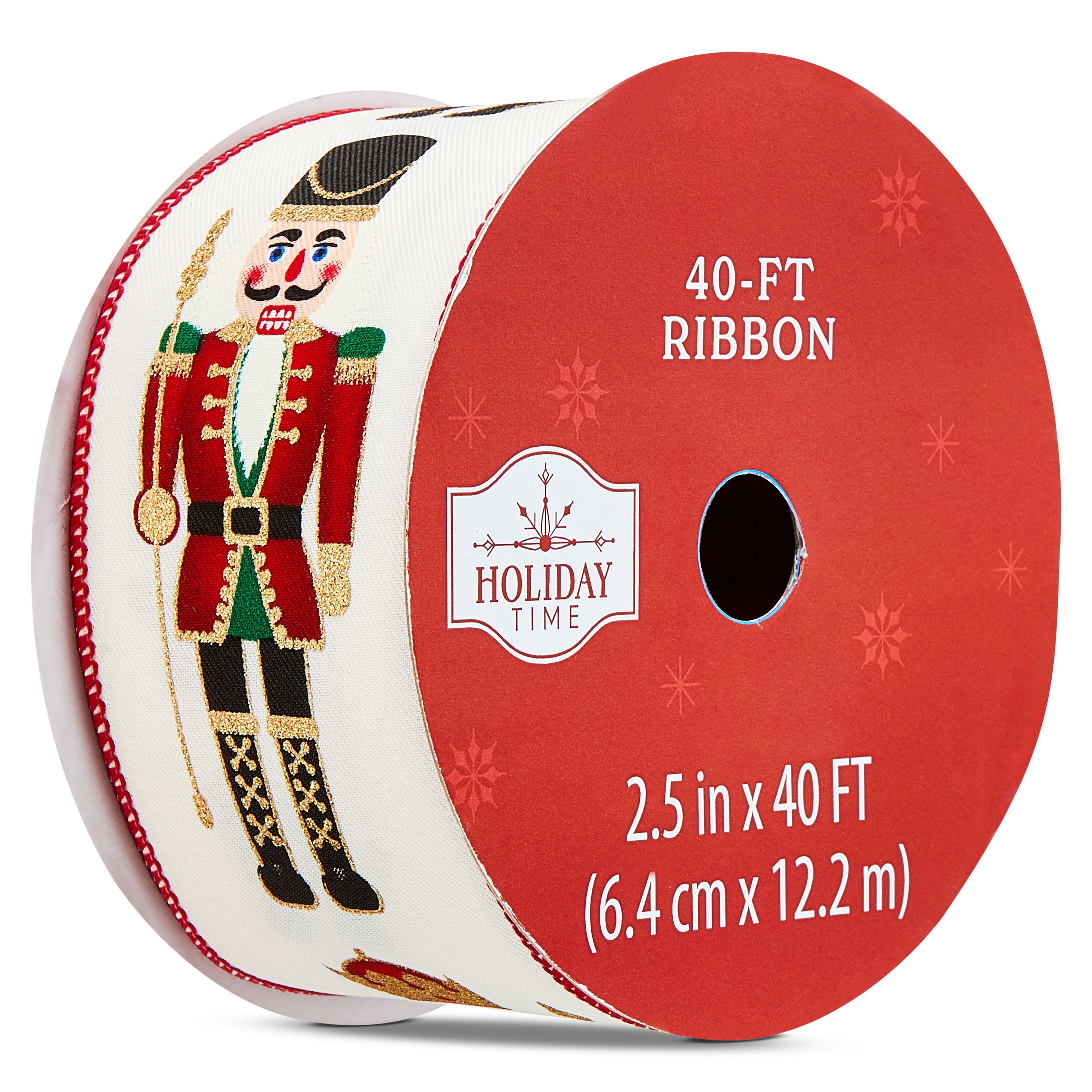 Nutcrakrt Ribbon Multicolor Nutcracker Christmas Ribbon, 2.5
