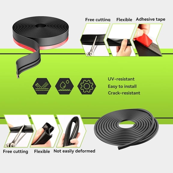 40FT RV Slide Out Seal KitI-Shaped & D-Shaped Waterproof RV Seal Replacement for RVs, Travel Trailers and 5th Wheels