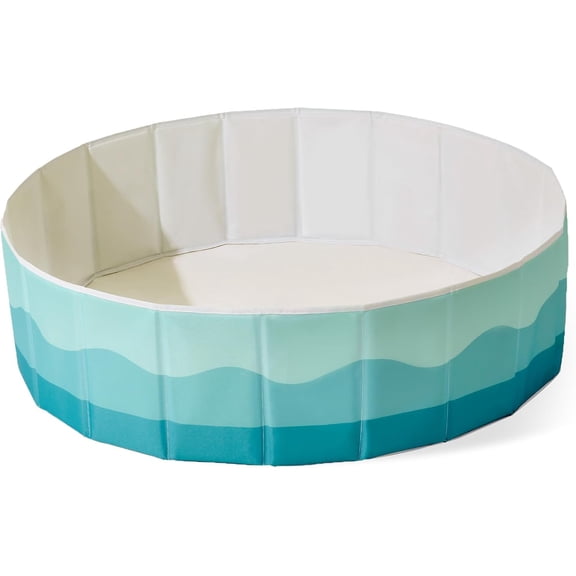 40Inch Kids Ball Pit, Foldable & Portable & Reusable Balls Pool for Toddlers,Playpen/Fence for Baby, Play Pool for Dog, Indoor & Outdoor Use, Oversized(Sea Blue)