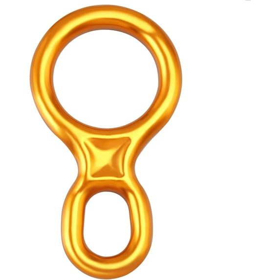 40KN Rescue Figure 8 Descender Belay Rappel Equipment Belay Rock Climbing Rigging Plate 7075 Aluminum Alloy for Climbing Belaying Rappelling Device