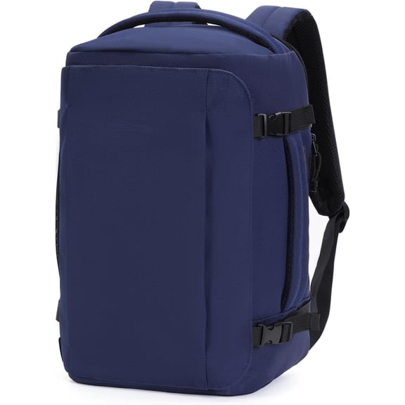 40L Carry- Travel Backpack, TSA-Friendly, Anti- Water-Resistant Lightweight with 17.3? Laptop Compartment, Durable -Free Rucksack, Blue