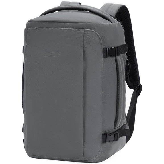 40L Carry- Travel Backpack, TSA-Friendly, Anti- Water-Resistant Lightweight with 17.3? Laptop Compartment, Durable -Free Rucksack, Grey