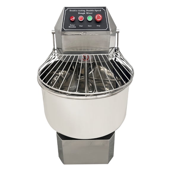 40L Double Action Double Speed Dough Mixer Stainless Steel Stand Mixer with Security Shield