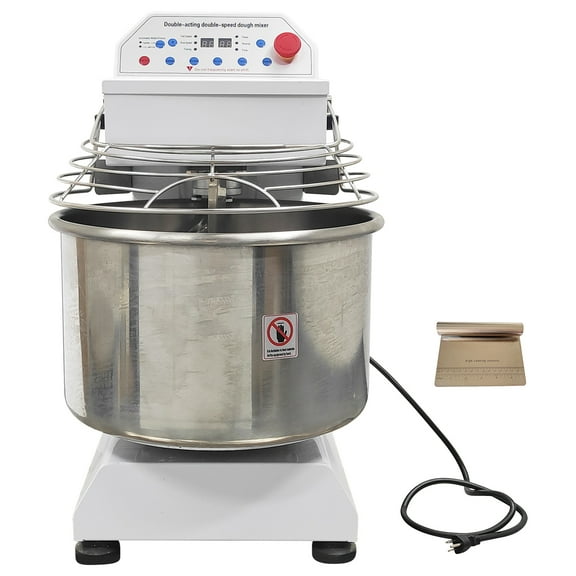 40L Intelligent Dough Mixer Double Acting Double Speed Spiral Flour Mixer