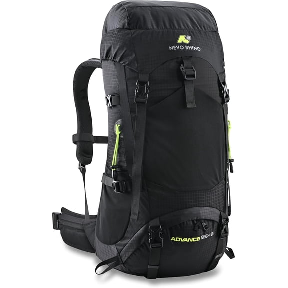 40L Internal Frame Hiking Backpack with Rain Cover Lightweight Outdoor Backpack for Camping Hiking Traveling Color Black