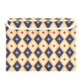 thumbnail image 1 of 40L Lidded Home Storage Bins Foldable Storage Box with Handle for Home Bedroom Closet, Retro Pattern Printed, 1 of 7