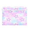 thumbnail image 1 of 40L Lidded Home Storage Bins Foldable Storage Box with Handle for Home Bedroom Closet, Star Printed, 1 of 7