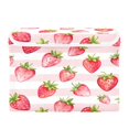 thumbnail image 1 of 40L Lidded Home Storage Bins Foldable Storage Box with Handle for Home Bedroom Closet, Strawberry Stripe Printed, 1 of 7