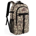 thumbnail image 1 of 40L Outdoor Travel Backpack for Adults, Large Capacity Camo Backpack for Work Hiking Camping, Grey - 8036, 1 of 9
