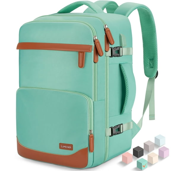 40L Travel Backpack with USB Charging Port, Water-Resistant Carry On Backpack for Men Women, Business Laptop Backpack for Trips & Commutes, Fits 17.3 Inch Laptop