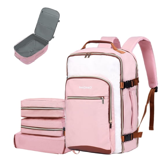 40L Travel Backpack for Women & Men, Airline Approved Carry on Luggage with 3 Packing Cubes, Overnight Bags, Waterproof Personal Item Bag, Carry on Bag fits 16.5" Laptop