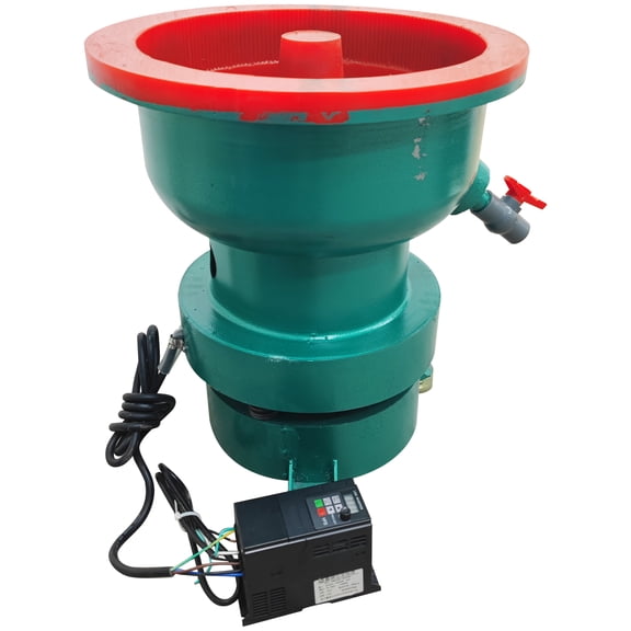 40L Variable Speed Vibration Deburring Polishing Machine Electric Straight Opening Vibration Grinding Machine 220V