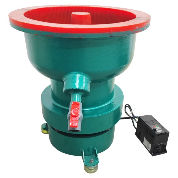 40L Vibration Deburring Polishing Machine Variable Speed Vibratory Grinding Machine for Metal Parts 220V