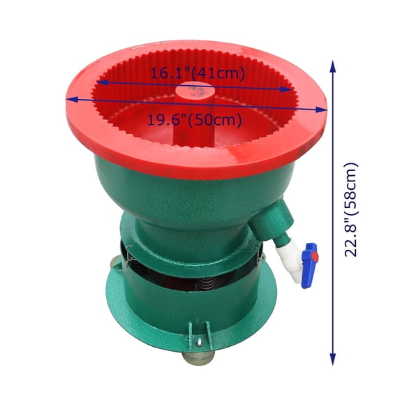 40L Vibration Deburring Polishing Machine Vibrating Grinder Shock Polisher 220V