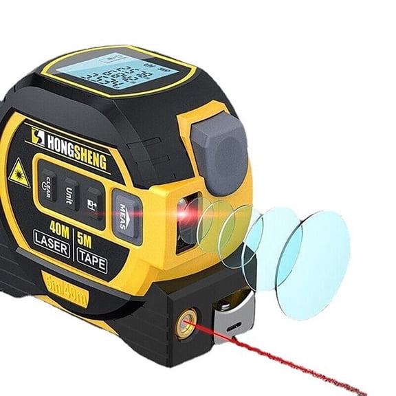 40M Digital Laser Tape Measure Point Distance Range Finder Tool Measuring Tape