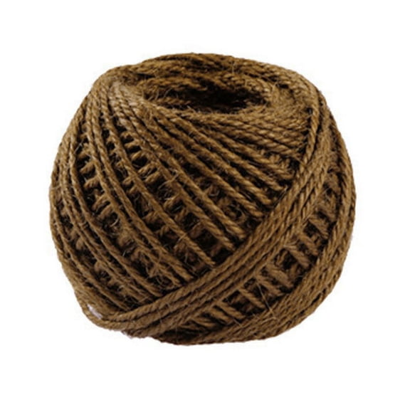 40M Natural Brown Jute Hemp Rope - Vintage Style DIY Binding Twine for Crafts, Wrapping & Decor | Strong Hemp Rope for Gardening, Gifts & Home Decor Multifunctional Jute Twine for DIY(Coffee)