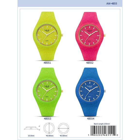 40MM Milano Expressions Silicon Watch - 4855