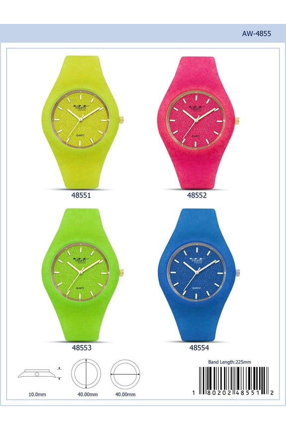 40MM Milano Expressions Silicon Watch - 4855